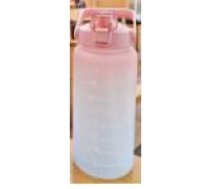 ŪDENS PUDELE 2L ROZĀ BALTA (50) WATER BOTTLE 2L PINK WHITE (50)