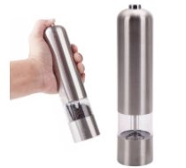 Elektriskās dzirnaviņas piparu sāls un citu garšvielu smalcināšanai  Pepper mill salt spice inox electric