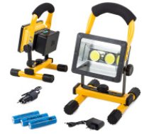 Āra Pārnēsājama Ūdensizturīga Halogēna Darba Lampa Prožektors Gaisma Lukturis 2 x LED... Portrait halogen 2 x led cob 30w battery