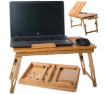 Portatīvo Datoru Galda Bambusa Gultas Statīvs koka Laptop table bamboo laptop bed tray