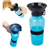 Ceļojumu Ūdens Pudele ar Dispenseri Suņiem Dzīvniekiem 0,5L Travel bottle dog bowl 0.5l
