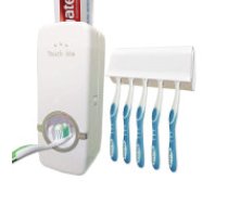 Zobu pastas dozators ar zobu suku turētāju  Toothpaste dispenser toothbrush holder