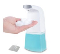 Bezkontakta automātiskais šķidro ziepju dozators ar kustības sensoru, 250 ml, plastmasa Liquid foam automatic soap dispenser