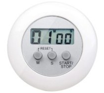 Elektroniskais virtuves taimeris ar LCD ekrānu un magnētu, balts Kitchen timer electronic timer