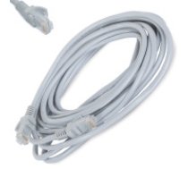 Cat5e LAN Ethernet kabelis ar RJ45 konektoriem 5 m pelēks Lan cat5e rj45 ethernet net cable 5m