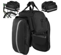 Paplašināma Velosipēda Soma uz Bagāžnieka Bicycle pannier carrier large trunk