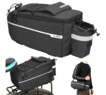 Termoizolācijas velosipēda bagāžnieka soma, 9L, melna Thermal bicycle bag for carrier pannier