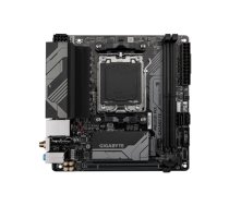 Gigabyte , A620I AX 1.0 , Processor family AMD , Processor socket AM5 , DDR5 DIMM , Supported hard disk drive interfaces SATA, M.2 , Number of SATA connectors 2