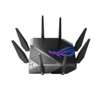 Wi-Fi 6 Tri-Band Gigabit Gaming Router , ROG GT-AXE11000 Rapture , 802.11ax , 1148+4804+4804 Mbit/s , 10/100/1000/2500 Mbit/s , Ethernet LAN (RJ-45) ports 5 , Mesh Support Yes , MU-MiMO Yes , No mobile broadband , Antenna type External , 2xUSB 3.2