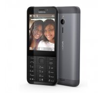Nokia 230 Dark Silver, 2.8 , TFT, 240 x 320 pixels, 16 MB, Dual SIM, Mini-SIM, Bluetooth, 3.0, USB version microUSB 1.1, Built-in camera, Main camera 2 MP, Secondary camera 2 MP, 1200 mAh