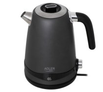 Adler Kettle , AD 1295g SS , Electric , 2200 W , 1.7 L , Stainless Steel , 360° rotational base , Grey