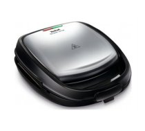 TEFAL , SW341D12 Snack Time , Sandwich Maker , 700 W , Number of plates 2 , Number of pastry , Diameter cm , Stainless Steel/Black