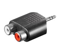 Goobay , RCA adapter. AUX jack 3.5 mm male to 2 stereo female , 11604