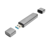 DIGITUS Dual Card Reader Hub USB-C / USB 3.0, OTG , Digitus , Card reader - USB 3.0/USB-C , DA-70886