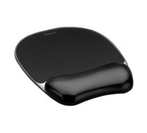 Fellowes , Mouse pad with wrist support CRYSTAL , Mouse pad with wrist pillow , 202 x 235 x 25 mm , Black