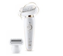 Braun , Silk-epil 9 Flex SES9002 , Epilator , Operating time (max) 40 min , Bulb lifetime (flashes) Not applicable , Number of power levels 2 , Wet & Dry , White/Gold