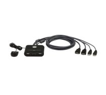 Aten , 2-Port USB FHD HDMI Cable KVM Switch , CS22HF