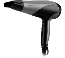 Remington Hair Dryer , D3190S , 2200 W , Number of temperature settings 3 , Ionic function , Diffuser nozzle , Grey/Black