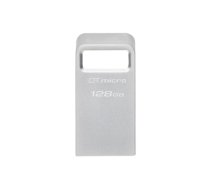 Kingston , USB 3.2 Flash Drive , DataTraveler micro , 128 GB , USB 3.2 , Silver