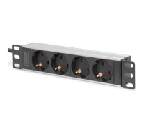 10” Socket Strip with Aluminum Profile, 4-way safety sockets , DN-95418