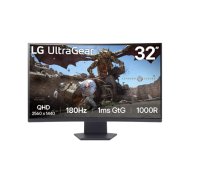 LG 32GS60QC-B , 32 , VA , QHD , 16:9 , 180 Hz , 1 ms , 2560 x 1440 pixels , 300 cd/m² , HDMI ports quantity 2