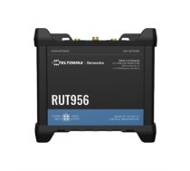 Industrial Router , RUT956 , 802.11n , 10/100 Mbit/s , Ethernet LAN (RJ-45) ports 4 , Mesh Support No , MU-MiMO No , 2G/3G/4G , Antenna type 2 x SMA for LTE, 2 x RP-SMA for WiFi, 1 x SMA for GNSS , 1x USB 2.0