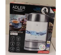 SALE OUT. Adler AD 1247 NEW Kettle, Electronic control, Glass, 1.7 L, 2200, Stainless steel/Transparent Adler Kettle AD 1247 NEW Adler With electronic control 1850 - 2200 W 1.7 L Stainless steel, glass 360° rotational base Stainless steel/Transparent DAMA