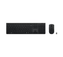 Lenovo , Professional Wireless Rechargeable Combo Keyboard and Mouse , Keyboard and Mouse Set , Wireless , Mouse included , US , Bluetooth , Grey
