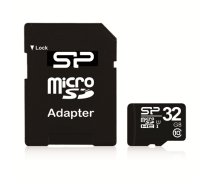 Silicon Power , 32 GB , MicroSDHC , Flash memory class 10 , SD adapter