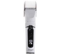 Adler , Hair Clipper with LCD Display , AD 2839 , Cordless , Number of length steps 6 , White/Black