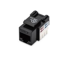 Class E CAT 6 Keystone Jack , DN-93601 , Unshielded RJ45 to LSA , Cable installation via LSA strips, color coded according to EIA/TIA 568 A & B; The Cat 6 keystone module supports transmission speeds of up to 1 GBit/s & 250 MHz in connection with