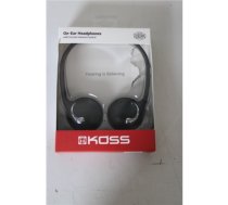 SALE OUT. Koss KPH25 Headphones, On-Ear, Wired, Black, , Headphones , KPH25k , Wired , On-Ear , DAMAGED PACKAGING , Black