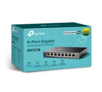 TP-LINK , Switch , TL-SG108E , Web managed , Wall mountable , 1 Gbps (RJ-45) ports quantity 8 , Power supply type External , 36 month(s)