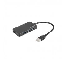 Natec , 4 Port Hub With USB 3.0 , Moth NHU-1342 , Black , 0.15 m