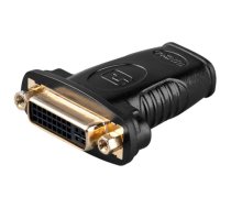 Goobay , HDMI/DVI-I adapter, gold-plated , 68690 , Black , HDMI female (Type A) , DVI-I female Dual-Link (24+5 pin)
