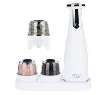Adler , Electric Salt and pepper grinder , AD 4449w , Grinder , 7 W , Housing material ABS plastic , Lithium , Mills with ceramic querns; Charging light; Auto power off after: 3 minutes; Fully charged for 120 minutes of continuous use; Charging time: 2.5