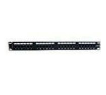 PREMIUM Line Communication panel 19inch CAT6 UTP 24xRJ45 black