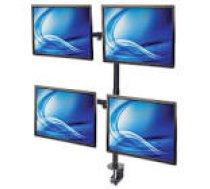 MANHATTAN Monitor Mount supports 4 LCD Monitors holds four 33-81.3cm 13inch to 32inch Monitors up to 8kg black