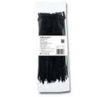 QOLTEC 52198 Zippers 3.6 200 100pcs nylon UV Black
