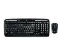 LOGITECH Wireless Combo MK330 Keyboard and mouse set wireless 2.4 GHz International black (US)