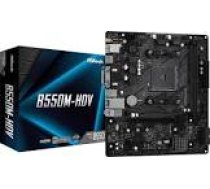 ASROCK B550M-HDV AM4 Socket DDR4 4733+ 1 x3.0 PCIe 16x4.0 HDMI DVI-D D-Sub 7.1 CH HD 4 SATA3 6 USB 3.2 Gen1 mATX MB