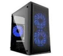 GEMBIRD CCC-FORNAX-950B Gaming design PC case 3 x 12 cm fans blue