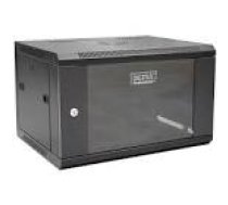 DIGITUS DN-W19 06U/450/B Wallmount cabinet 6U 600x450mm black RAL 9004