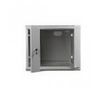 DIGITUS DN-WU19 09U/450 Wall Mount Cabinet 19 9U 501/600/450mm glass door grey unmounted