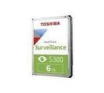 TOSHIBA S300 Video Surveillance HDD 6TB 3.5inch 5400rpm 256MB 24/7 SMR Warr 3yr BULK