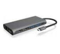 ICY BOX IB-DK4050-CPD Docking Station 12-in-1 USB Type-C dock with PD 100W