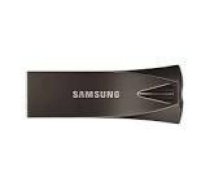 SAMSUNG BAR Plus USB flash drive Type-A 256GB 400 MB/s read 110 MB/s write resistant USB 3.1 Titan Gray with key ring