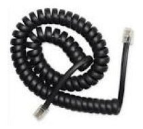 GEMBIRD TC4P4CS-2M Telephone handset spiral cord RJ10 4P4C 2m black