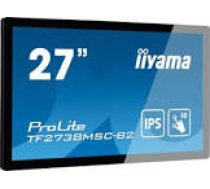 IIYAMA TF2738MSC-B2 27inch IPS 1920x1080 10 Points Touch 1000:1 425cd/m2 5ms DVI HDMI DP USB Touch Interface Speakers 2x3W
