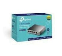 TP-LINK 5-Port Gigabit Desktop Switch with 4-Port PoE 5 Gigabit RJ45 ports including 4 PoE ports 56W PoE Power supply steel case